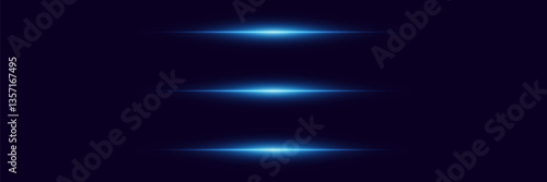Light lines of light, horizontal beam flash.