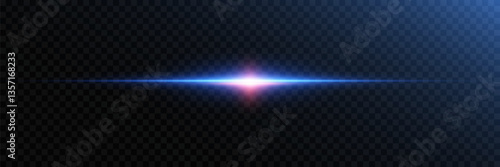 Light lines of light, horizontal beam flash.