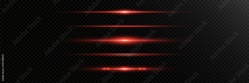custom made wallpaper toronto digitalRed light lines of light, horizontal beam flash.