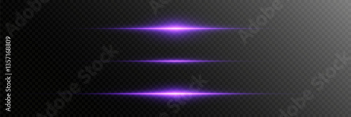 Light lines of light, horizontal beam flash.