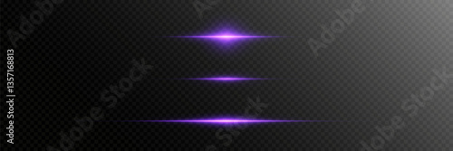 Light lines of light, horizontal beam flash.