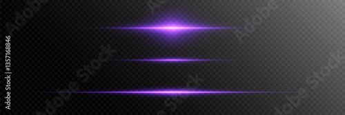 Light lines of light, horizontal beam flash.
