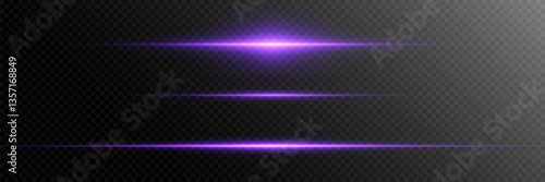 Light lines of light, horizontal beam flash.