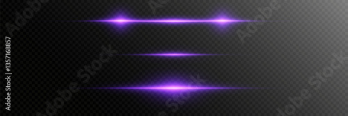 Light lines of light, horizontal beam flash.
