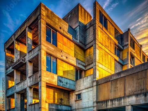 Architectural Photography:  Abstract Bruise-Inspired Building Facade