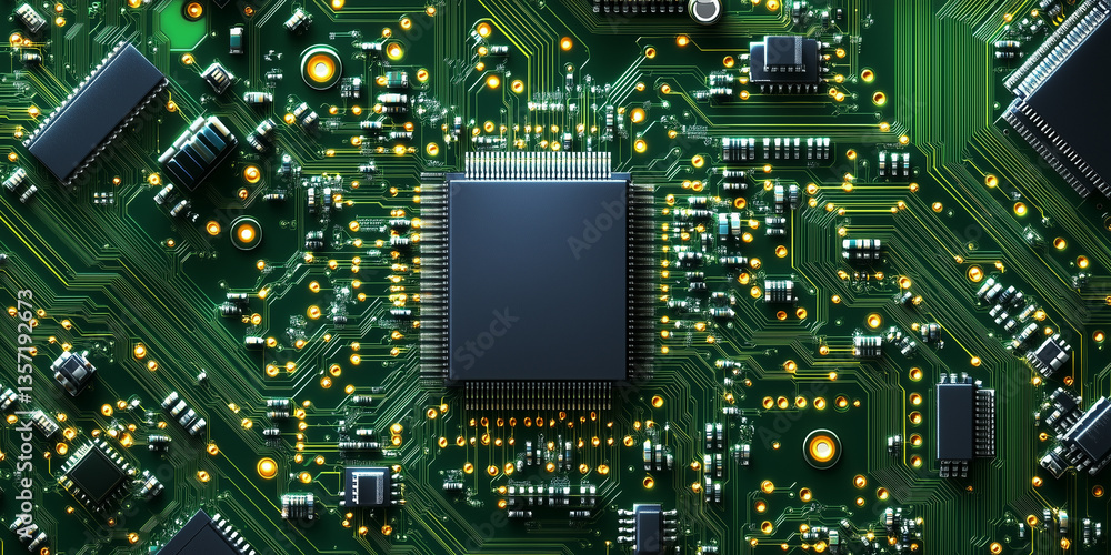electronic circuit board with processor electronic circuit board with processor
