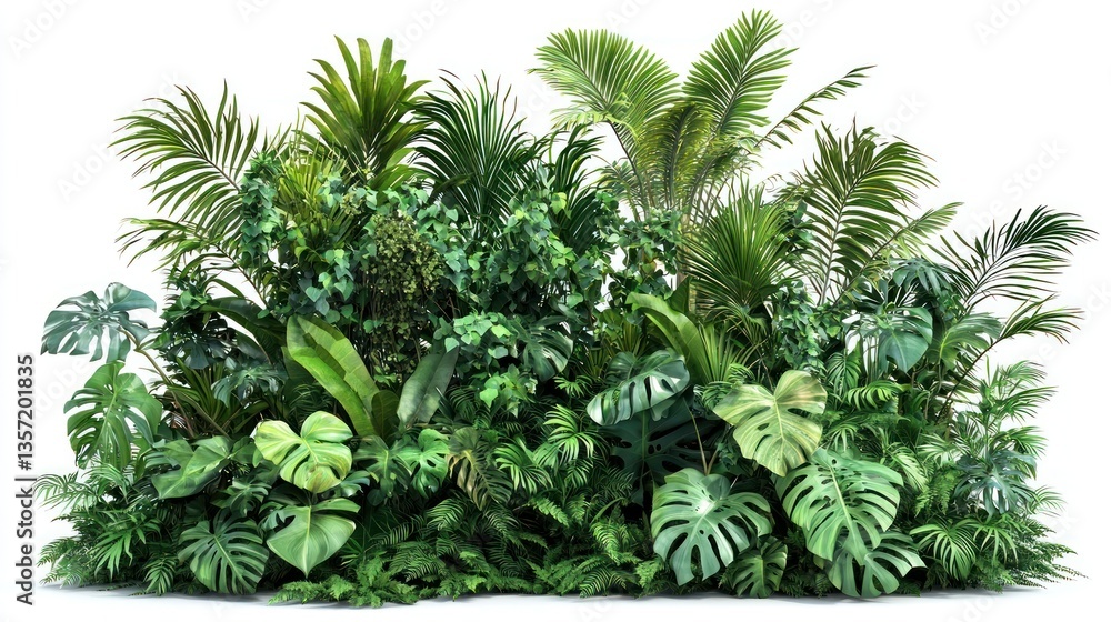 Obraz premium Tropical Foliage Bush