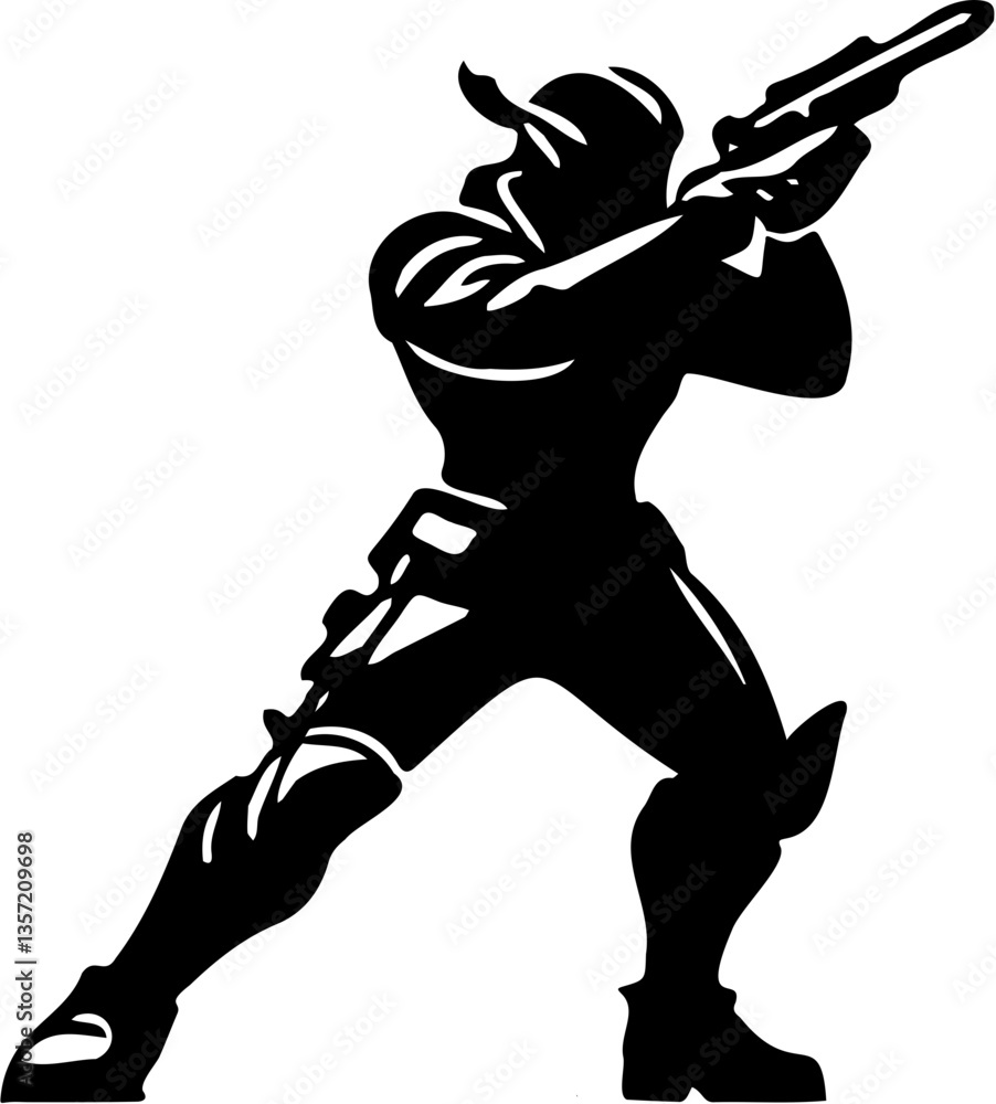 Fototapeta premium vector image of a logo game silhouette