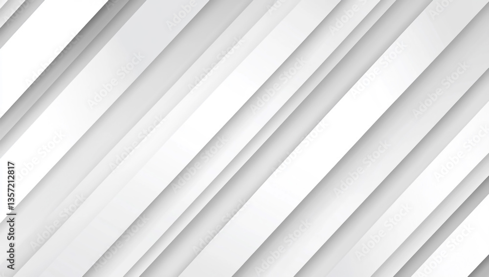 Abstract white geometric background with diagonal stripes of light gray and gray for modern design or presentation. Abstract white geometric background with diagonal stripes of light gray and gray for modern design or presentation.