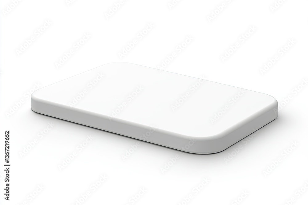 Blank White Label Isolated on White Front View Template Label Closeup 3D Illustration Blank White Label Isolated on White Front View Template Label Closeup 3D Illustration
