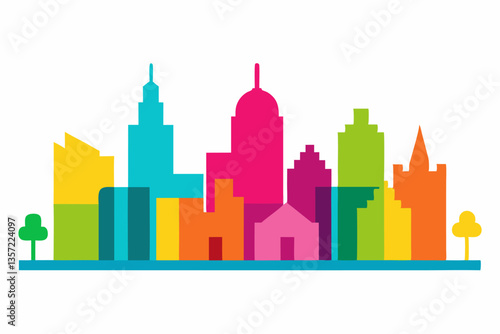 vector illustration of city