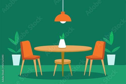 table and chairs in a restaurant