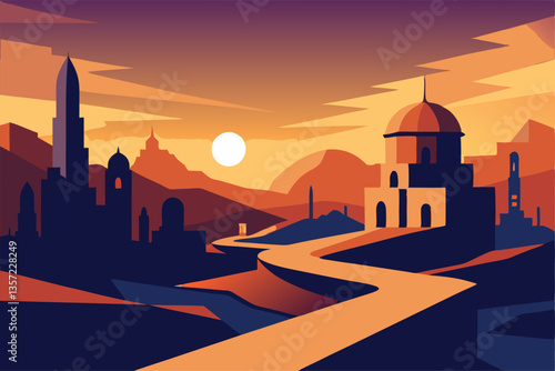 vector illustration of a city