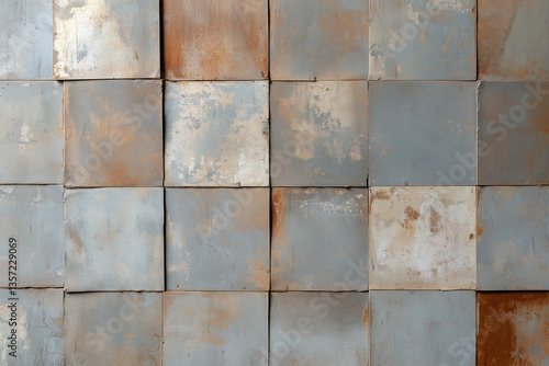 Wallpaper Mural Textured metallic backdrop with muted colors and fine grain finish, showcasing blend of gray and rust tones. Ideal for artistic and industrial designs Torontodigital.ca