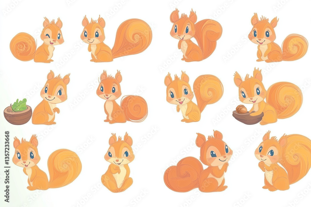 Obraz premium squirrels