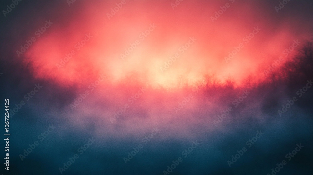 A red and green-blue gradient background with subtle texture and soft transitions, symbolizing calm, depth, and introspection, ideal for digital and creative use in modern designs