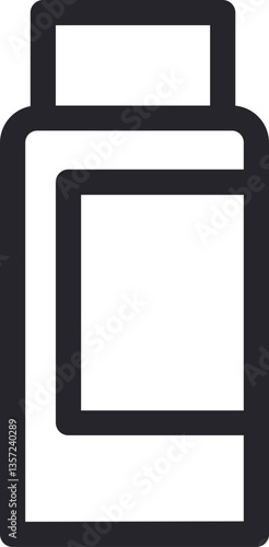 Cosmetic Cream Outline Icon