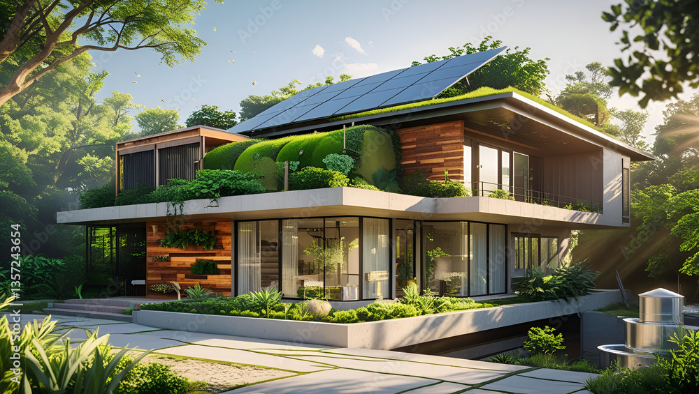 Fototapeta premium model ecofriendly house