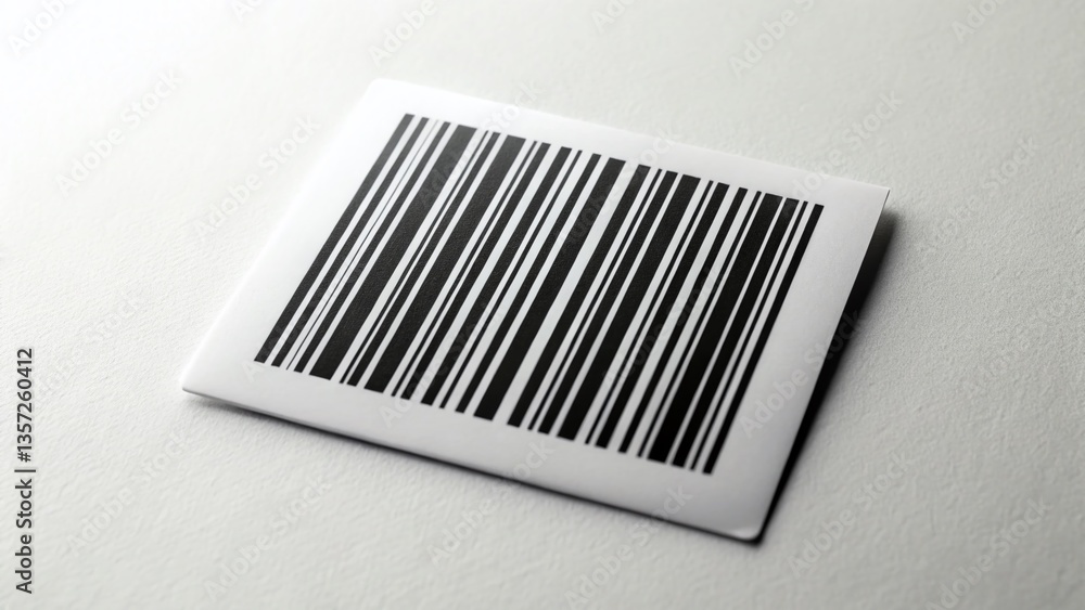 Minimalist Barcode Label Design: Clean Product Code Stripes Minimalist Barcode Label Design: Clean Product Code Stripes