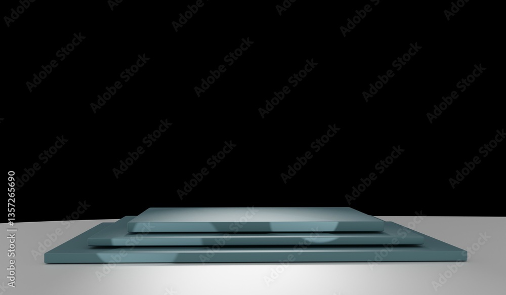 Podium for product display, 3D illustration Podium for product display, 3D illustration