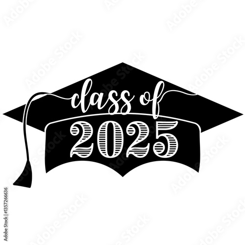 Class of 2025 Vector - Graduation Cap
