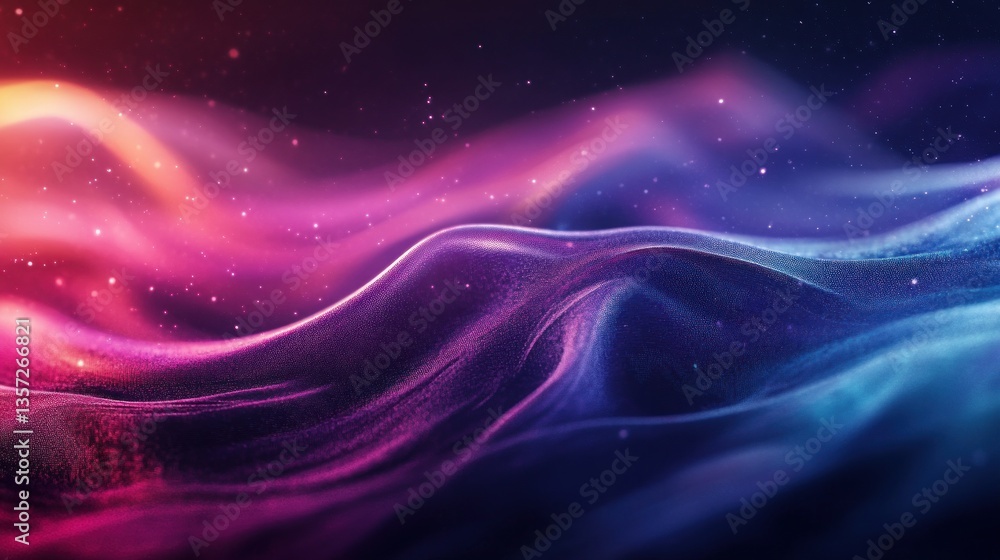 Abstract cosmic wave pattern with digital surface and glowing stardust for elegant modern backdrop Abstract cosmic wave pattern with digital surface and glowing stardust for elegant modern backdrop