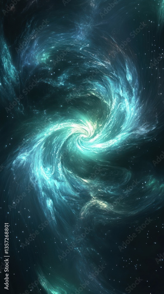 Enchanting Turquoise Nebula Swirls Amidst Cosmic Dust Creating a Mystical Celestial Vista in Deep Space Enchanting Turquoise Nebula Swirls Amidst Cosmic Dust Creating a Mystical Celestial Vista in Deep Space