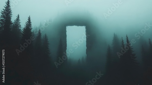 Misty forest portal