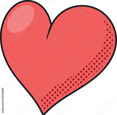 Heart love symbol vector illustration