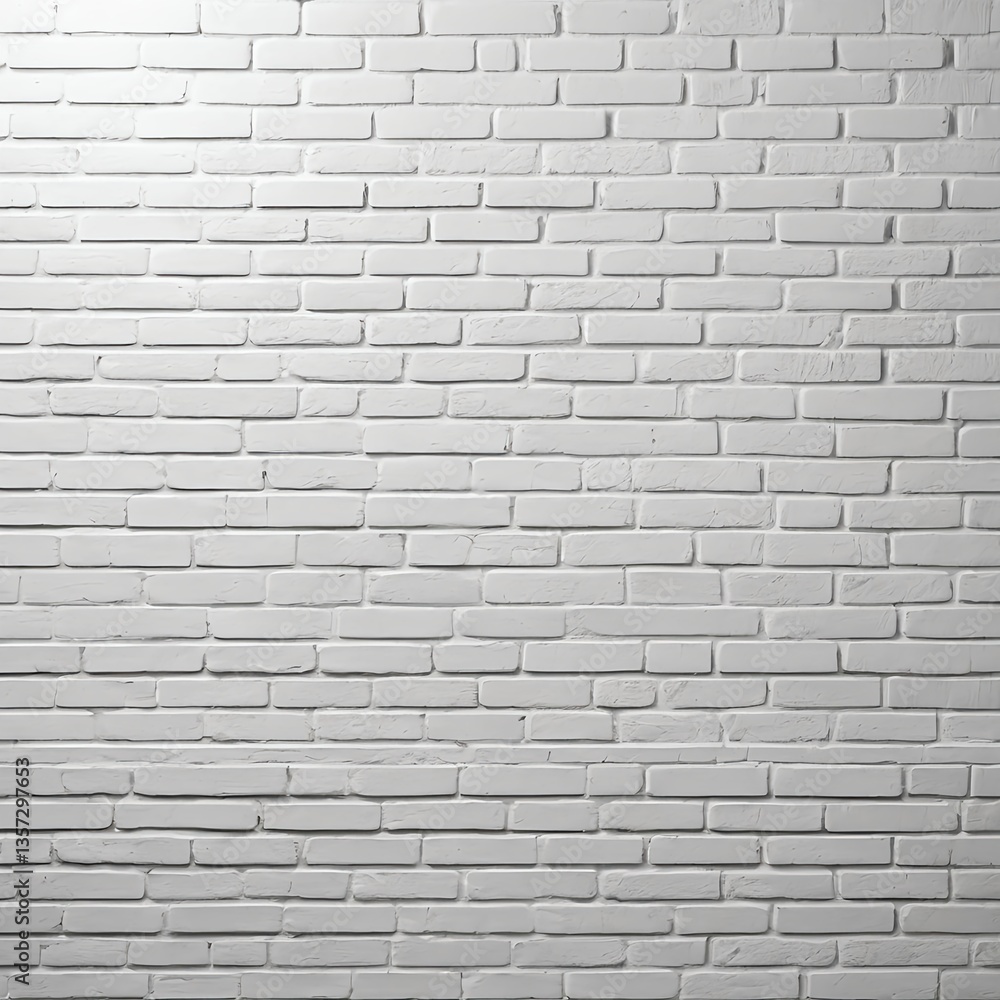 Naklejka premium White Brick Wall Texture