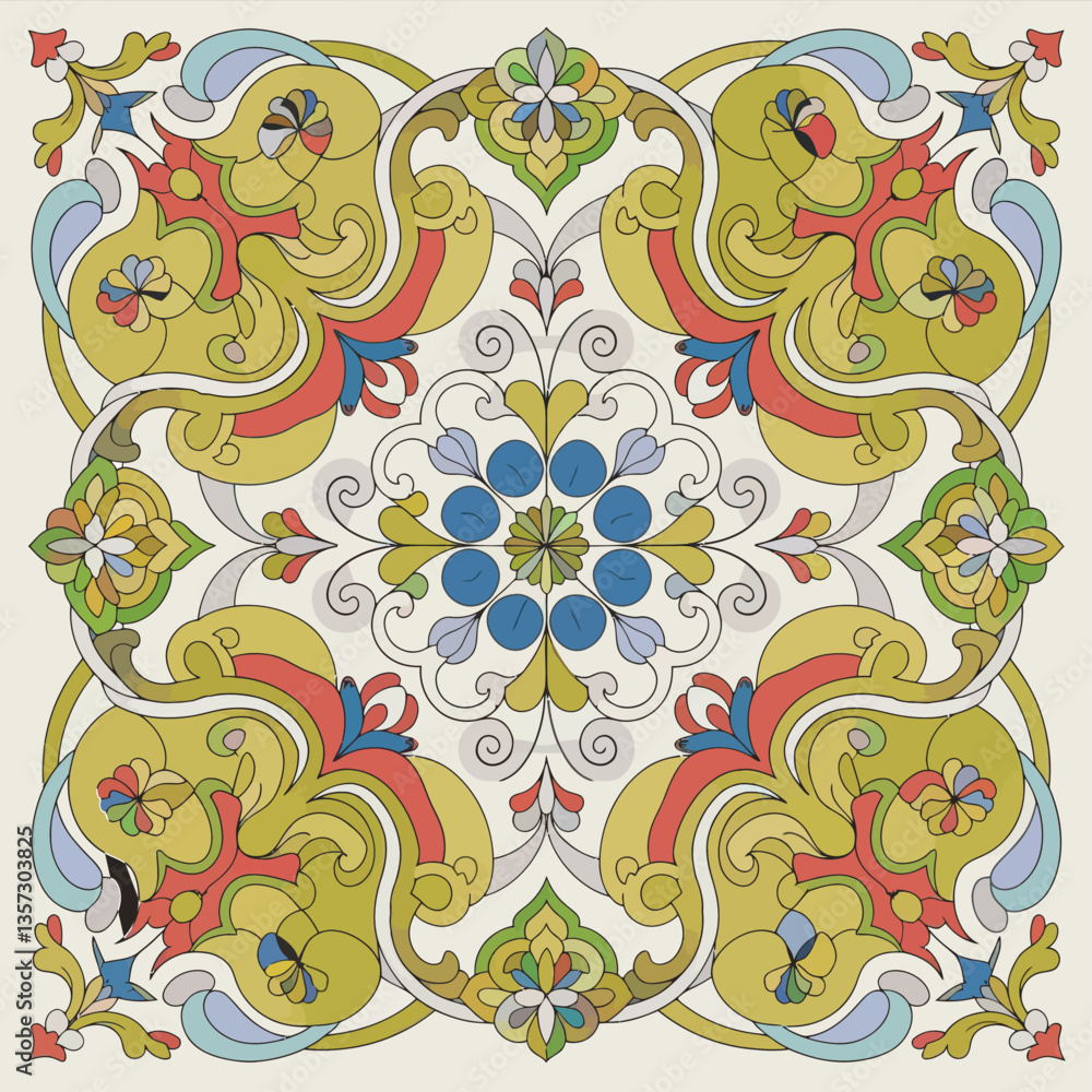 Fototapeta premium vector illustration hires Collection of High-Resolution Abstract Ramadan Islamic Seamless ornament Patterns with Diverse Designs and Textures