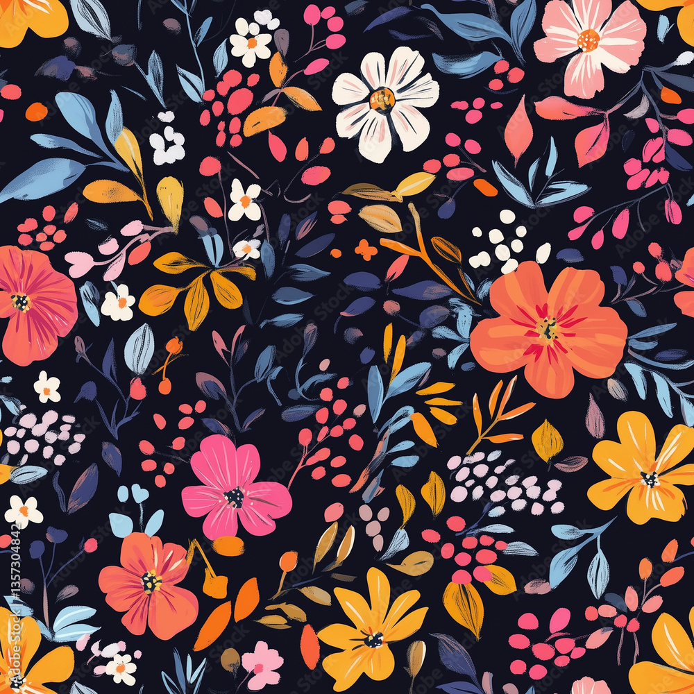 seamless pattern, floral background seamless pattern, floral background