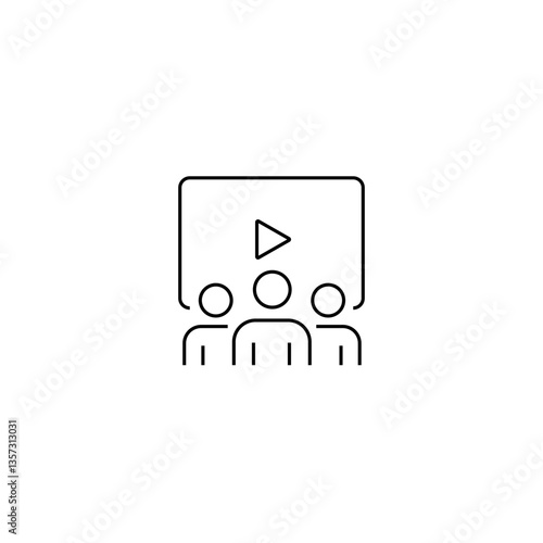 single outline icons video loader related to cinema or film and movie. linier icons collection. editable stroke. vector illustration
