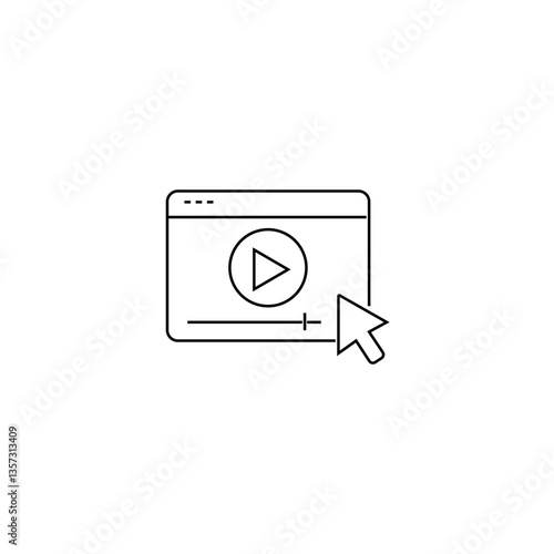single outline icons video loader related to cinema or film and movie. linier icons collection. editable stroke. vector illustration