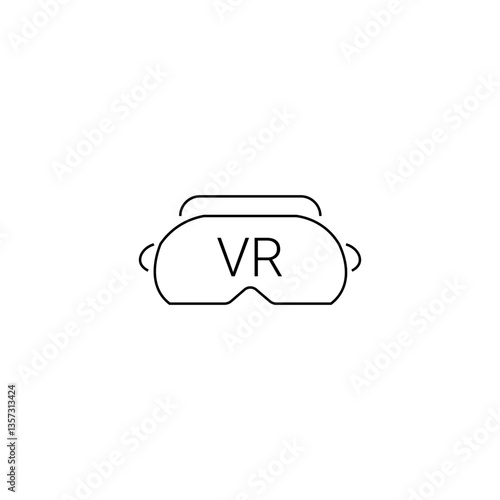 single outline icons VR related to cinema or film and movie. linier icons collection. editable stroke. vector illustration