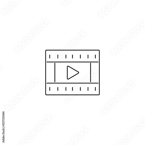 single outline icons video loader related to cinema or film and movie. linier icons collection. editable stroke. vector illustration