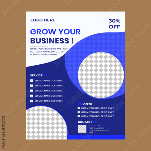 Modern And Professional Business A4 Flyer Design Template