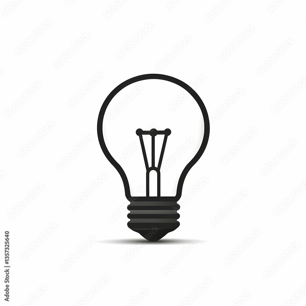 A minimalist design of a light bulb, symbolizing innovation, ideas, and creativity in technology applications. A minimalist design of a light bulb, symbolizing innovation, ideas, and creativity in technology applications.