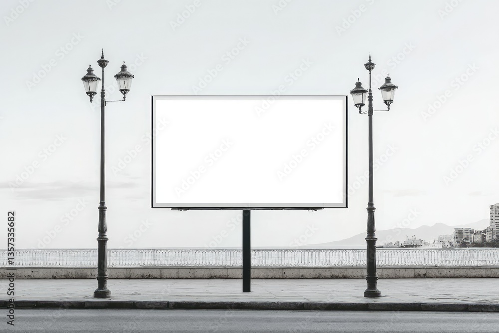 High Resolution Picture of Blank Advertising Billboard Isolated on Blue Surface High Resolution Picture of Blank Advertising Billboard Isolated on Blue Surface