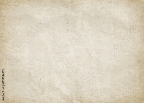 Old paper background texture. Vintage antique worn shabby parchment, grunge frame