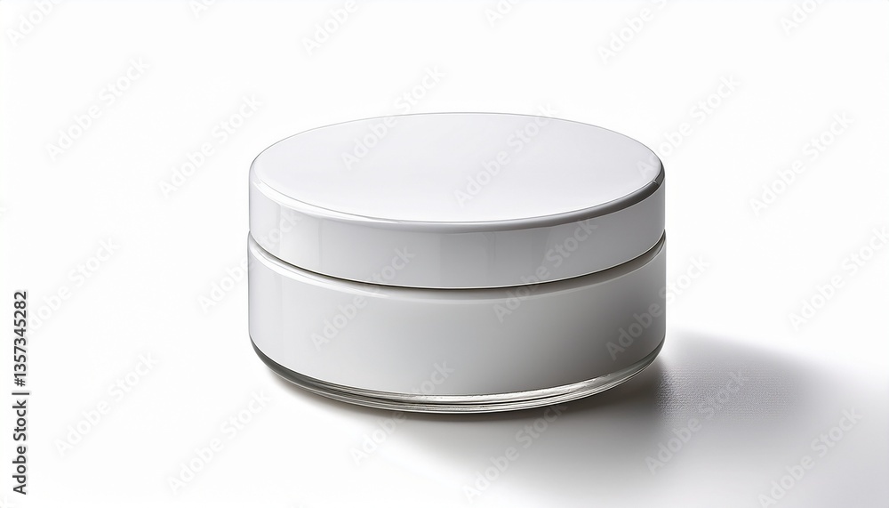 white round jar for mockup isolated on white or white background white round jar for mockup isolated on white or white background