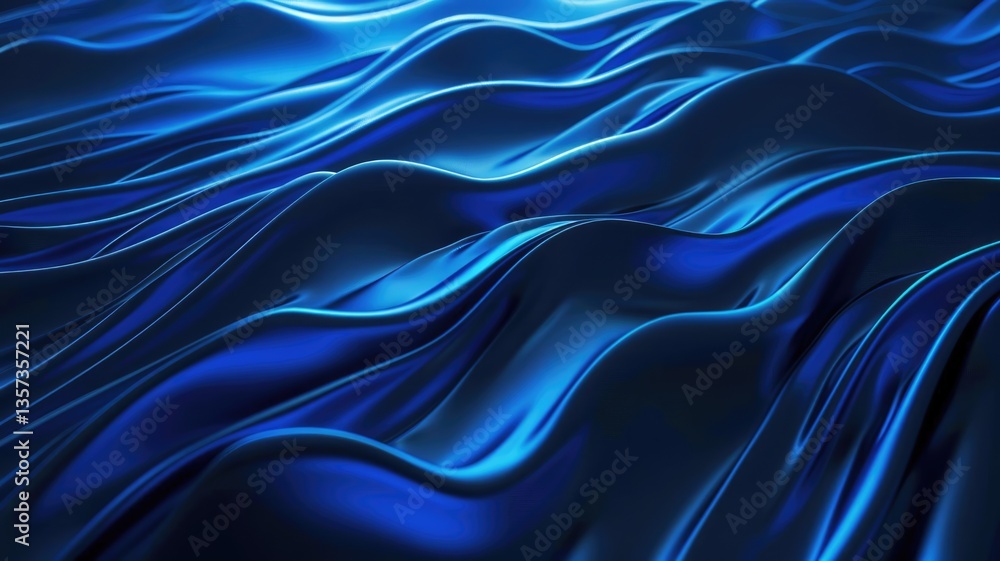 Obraz premium Abstract vivid color wave express and emphasize energetic signal. Seamless texture of vividness curve swirling convey sense of harmony and wonderful scene perfect for effect and graphic design. AIG53.