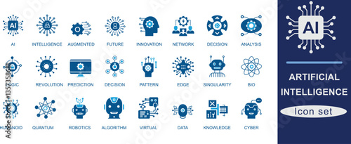 Artificial Intelligence best icon set