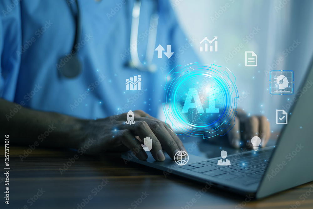 Data analytics tools help doctors analyze trends in patient outcomes and population health.