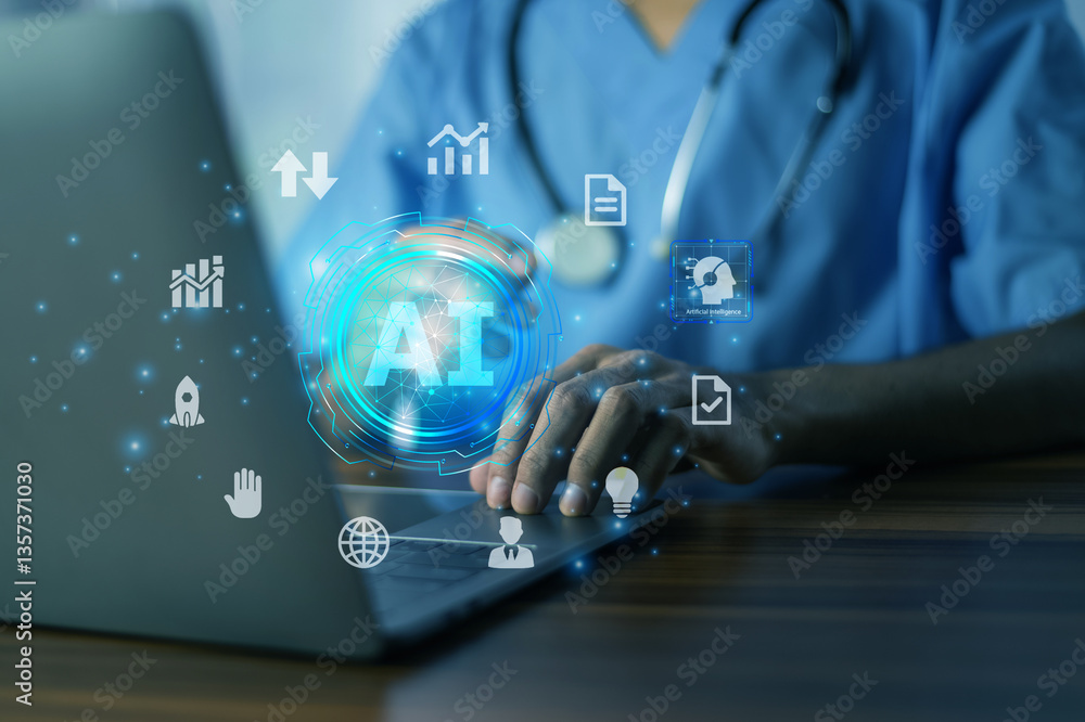 Data analytics tools help doctors analyze trends in patient outcomes and population health.