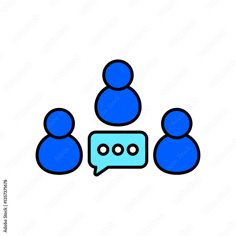 Icon a discussion, isolated against a clean background. Icon a discussion, isolated against a clean background.