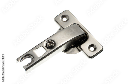 Obraz na płótnie Concealed Hinge Silver Isolated on White w salonie
