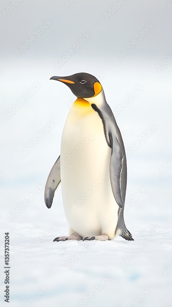 Fototapeta premium King Penguin Antarctica for ice, wildlife.