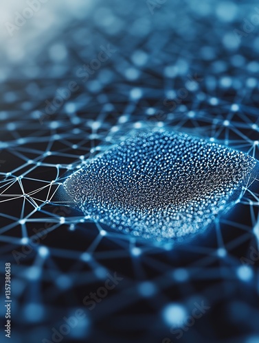 Blue - toned conceptual image of network connections and data points, symbolizing digital connectivity.