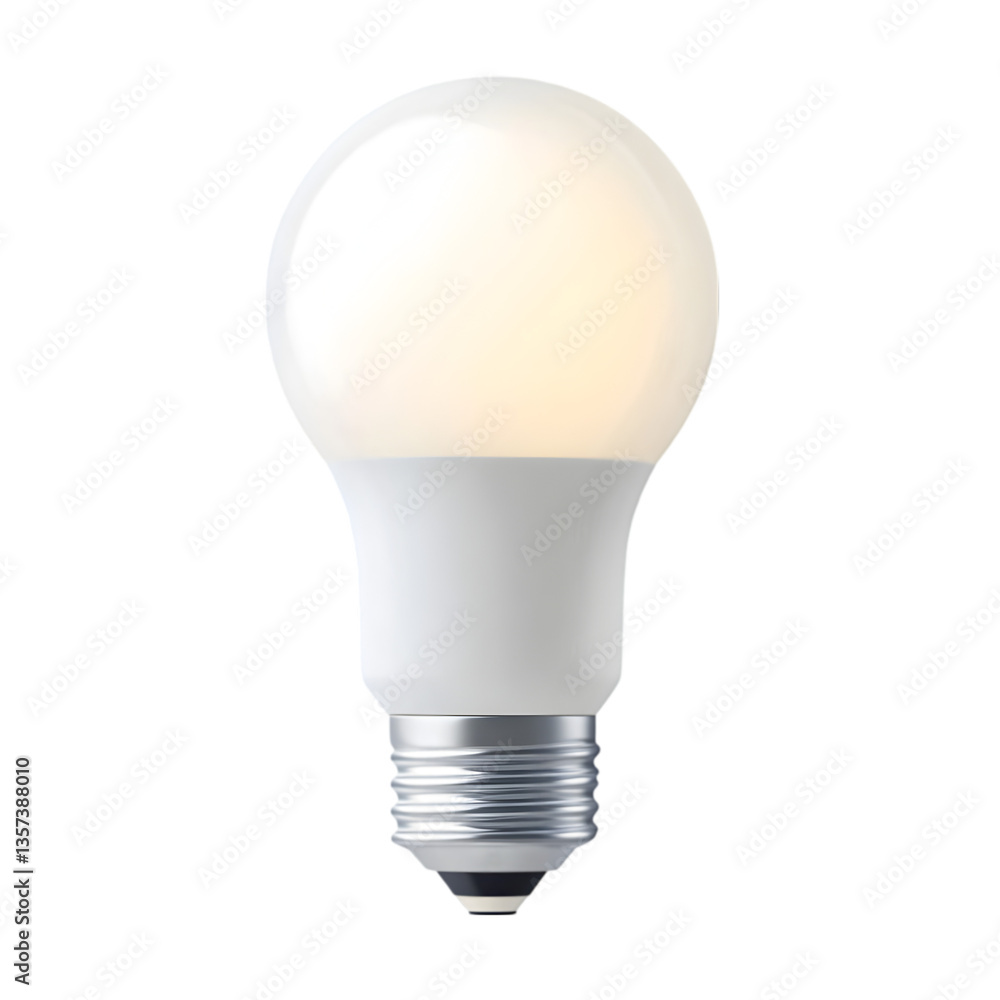 Modern Energy-Efficient LED Light Bulb Isolated on White Background – Eco-Friendly Electric Lamp for Home and Office Use Modern Energy-Efficient LED Light Bulb Isolated on White Background – Eco-Friendly Electric Lamp for Home and Office Use